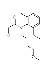 2-chloro-N-(2,6-diethylphenyl)-N-(4-methoxybutyl)acetamide结构式