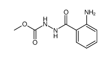 3-anthraniloyl-carbazic acid methyl ester结构式