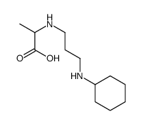 2-[3-(cyclohexylamino)propylamino]propanoic acid Structure