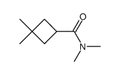 Cyclobutanecarboxamide,N,N,3,3-tetramethyl- structure