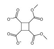 3,4-bis(methoxycarbonyl)cyclobutane-1,2-dicarboxylate结构式