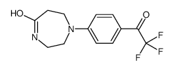 1-[4-(2,2,2-trifluoroacetyl)phenyl]-1,4-diazepan-5-one Structure