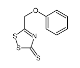 5-(phenoxymethyl)-1,2,4-dithiazole-3-thione结构式