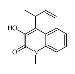 4-but-3-en-2-yl-3-hydroxy-1-methylquinolin-2-one Structure