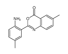 2-(2-amino-5-methylphenyl)-6-methyl-3,1-benzoxazin-4-one Structure