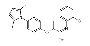 N-(2-chlorophenyl)-2-[4-(2,5-dimethylpyrrol-1-yl)phenoxy]propanamide结构式