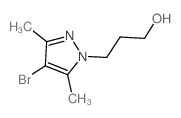 3-(4-bromo-3,5-dimethylpyrazol-1-yl)propan-1-ol Structure