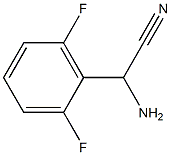 2-氨基-2-(2,6-二氟苯基)乙腈结构式