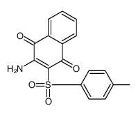 2-amino-3-(4-methylphenyl)sulfonylnaphthalene-1,4-dione Structure