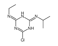 6-chloro-4-N-ethyl-2-N-propan-2-yl-1,3,5-triazine-2,4-diamine结构式