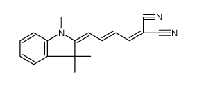 Propanedinitrile, 2-[4-(1,3-dihydro-1,3,3-trimethyl-2H-indol-2-ylidene)-2-buten-1-ylidene]结构式