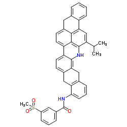 3-(methylsulphonyl)-N-[5,10,15,16-tetrahydro-17-isopropylanthra[2,1,9-mna]naphth[2,3-h]acridin-11-yl]benzamide picture