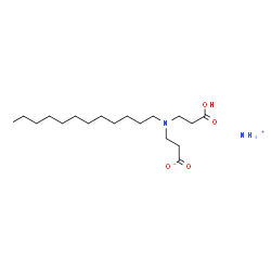 ammonium N-(2-carboxyethyl)-N-dodecyl-beta-alaninate结构式