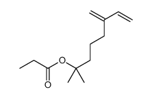2-methyl-6-methyleneoct-7-en-2-yl propionate结构式