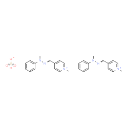 1-methyl-4-[(methylphenylhydrazono)methyl]pyridinium sulphate (2:1)结构式