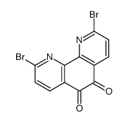 2,9-二溴-1,10-菲咯啉-5,6-二酮结构式