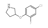 3-(4-chloro-2-fluorophenoxy)pyrrolidine Structure