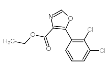 5-(2,3-二氯苯基)恶唑-4-甲酸乙酯结构式