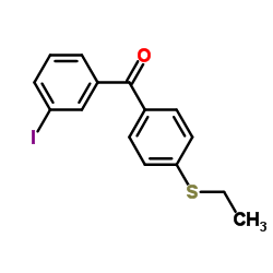 [4-(Ethylsulfanyl)phenyl](3-iodophenyl)methanone Structure