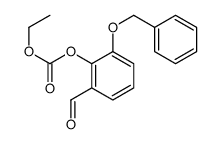 ethyl (2-formyl-6-phenylmethoxyphenyl) carbonate结构式