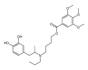 4-[1-(3,4-dihydroxyphenyl)propan-2-yl-propylamino]butyl 3,4,5-trimethoxybenzoate Structure