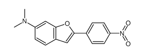 N,N-dimethyl-2-(4-nitrophenyl)-1-benzofuran-6-amine Structure