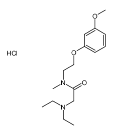 2-(diethylamino)-N-[2-(3-methoxyphenoxy)ethyl]-N-methylacetamide,hydrochloride Structure