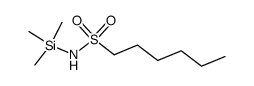 N-(Trimethylsilyl)-hexan-1-sulfonamid结构式