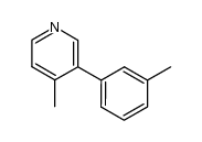 4-methyl-3-(m-tolyl)pyridine结构式