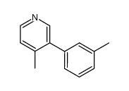 4-methyl-3-(m-tolyl)pyridine Structure