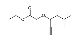 (1-isobutyl-prop-2-ynyloxy)-acetic acid ethyl ester结构式