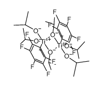 [Ti(isopropoxide)2(μ-isopropoxide)(C6F5)]2 Structure