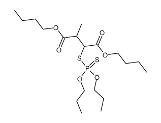 2-dipropoxythiophosphorylsulfanyl-3-methyl-succinic acid dibutyl ester结构式