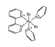 {RuBr2(py)2(bpy)} Structure