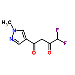 4,4-DIFLUORO-1-(1-METHYL-1H-PYRAZOL-4-YL)-BUTANE-1,3-DIONE Structure