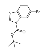 6-溴-1H-苯并[d]咪唑-1-羧酸叔丁酯结构式