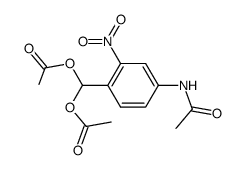 4-acetylamino-1-diacetoxymethyl-2-nitro-benzene Structure