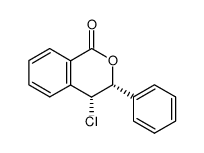 (+/-)-cis-4-chloro-3-phenyl-isochroman-1-one Structure