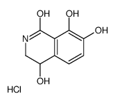 4,7,8-trihydroxy-3,4-dihydro-2H-isoquinolin-2-ium-1-one,chloride结构式