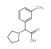 Pyrrolidin-1-yl-m-tolyl-acetic acid Structure