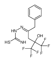 [(E)-[5,5,5-trifluoro-4-hydroxy-1-phenyl-4-(trifluoromethyl)pentan-2-ylidene]amino]thiourea结构式