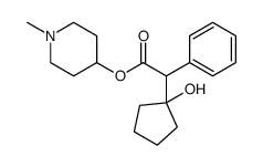 (1-methylpiperidin-4-yl) 2-(1-hydroxycyclopentyl)-2-phenylacetate Structure