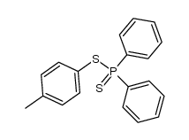 Diphenyl-S-p-tolyl-dithiophosphinat结构式