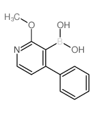 2-甲氧基-4-苯基吡啶-3-硼酸结构式