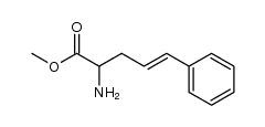 methyl 2-amino-5-phenyl-(RS)-(E)-4-pentenoate结构式