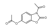 6-acetoxy-3-acetylbenz[d]oxazol-2(3H)-one结构式