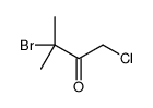 3-bromo-1-chloro-3-methylbutan-2-one Structure