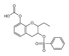 Carbonic acid ethyl-3-phenylsulfonyloxychroman-8-yl ester Structure