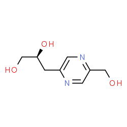 1,2-Propanediol,3-[5-(hydroxymethyl)pyrazinyl]-,(S)-(9CI)结构式