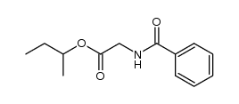 sec-butyl 2-benzamidoacetate结构式